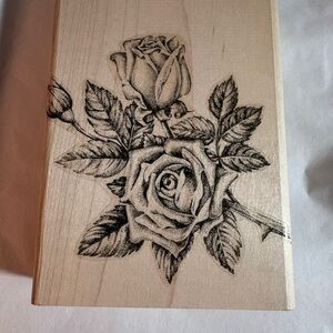 Stampin' Up! Stippled Rose Rubber Stamp